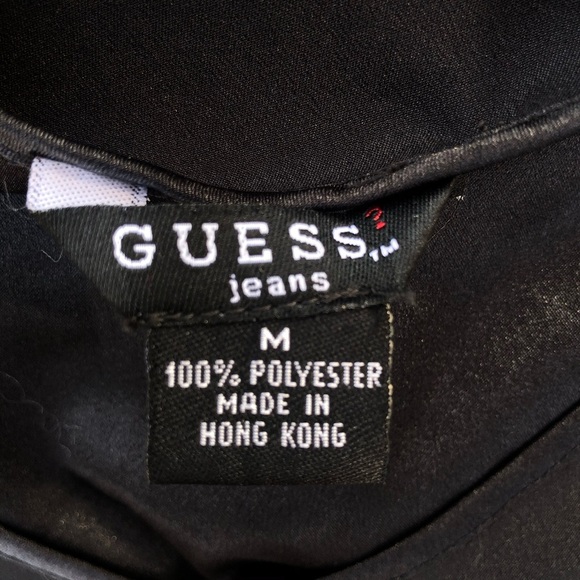 Guess Black Crop Tank Top Medium - Picture 4 of 4